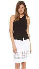 Tibi V Neck Peplum Top at Shopbop