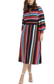 Tie Back Long Sleeve Maxi Dress at Nordstrom