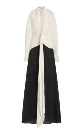 Tie-Detailed Draped Silk Gown By Victoria Beckham at Moda Operandi