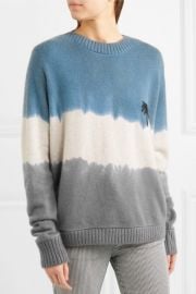 Tie Dye Palm Sweater by The Elder Statesman at Elder Statesman