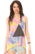 Tie Dye Pyramid top by Chaser at Karmaloop