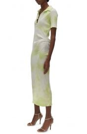 Tie Dye Rib Cotton Polo Dress at Nordstrom