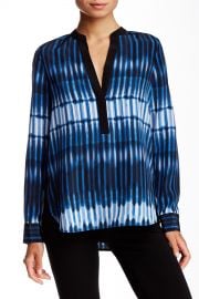 Tie-Dye Striped Silk Blouse at Nordstrom Rack