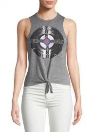 Tie Front Muscle Tank Top by Chaser at Saks Off 5th