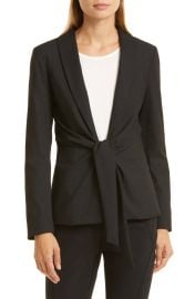 Tie Front Pinstripe Jacket at Nordstrom Rack