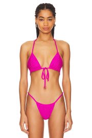 Tie Front Tiny Ties Bikini Top at Revolve