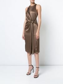 Tie Knot Detail Dress by Halstson Heritage at Farfetch