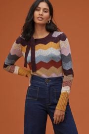 Tie-Neck Cashmere Sweater at Anthropologie