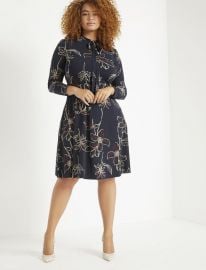 Tie Neck Midi Dress at Eloquii