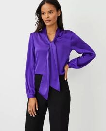 Tie Neck Popover at Ann Taylor