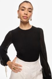 Tie Puff Sleeve Top by Roksanda Collective Rent the Runway at Rent the Runway