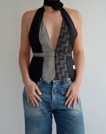 Tie Top Flower Choker n 62 at Archive the Label