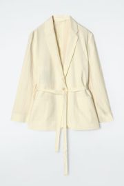 Tie Waist Cotton Blazer at COS