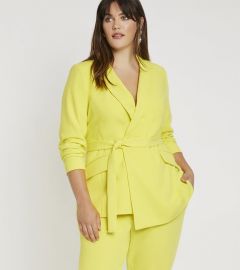 Tie Waist Long Blazer by Eloquii at Eloquii