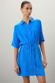 Tie Waist Mini Shirt Dress by Thakoon Collective Rent the Runway at Rent the Runway