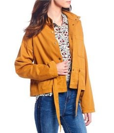 Tie Waist Safari Jacket at Dillards