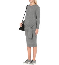 Tie Waist Sweater Dress at Sandro