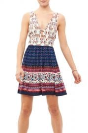 Tie back print dress Jealous Tomato at Shoptiques