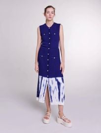 Tie-dye knit maxi dress - Dresses at Maje