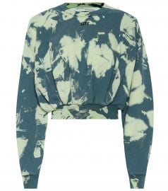 Tie-dye printed cotton sweater at Mytheresa