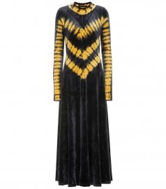 Tie-dye velvet maxi dress at Mytheresa