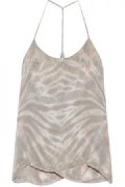 Tie-dyed silk tank at The Outnet