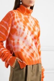 Tie-dyed wool turtleneck sweater at Net a Porter