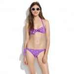 Tie front bikini top by Madewell at Madewell