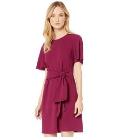 Tie front crepe dress at Dillards