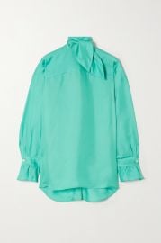 WornOnTV: Sunny’s turquoise tie neck blouse on The View | Sunny Hostin ...