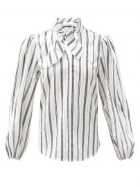 Tie-neck striped blouse at Matches