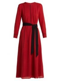 Tie-waist voile midi dress at Matches