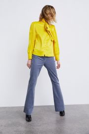 Tied Satin Blouse by Zara at Zara