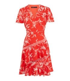 Tiered-Hem Dress at Karen Millen