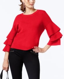 Tiered-Sleeve Sweater at Macys