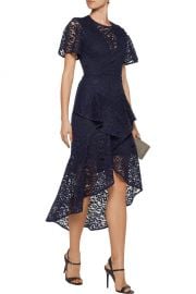 Tiered corded lace midi dress Rebecca Vallance at The Outnet