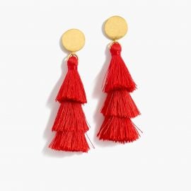 Tiered tassel earrings at J. Crew