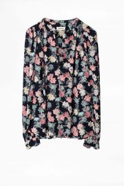 Tiffany Print Flower Tunic  at Zadig and Voltaire