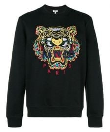 Tiger Embroidered Sweatshirt by Kenzo at Farfetch