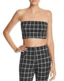 Tiger Mist Luka Plaid Tube Crop Top Women - Bloomingdale s at Bloomingdales