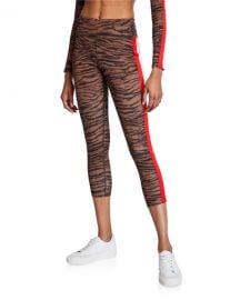 Tiger Stripe High-Rise 7/8 Leggings at Neiman Marcus