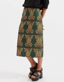 Tiger Tiles Wool Cady Skirt by La DoubleJ at THE YES