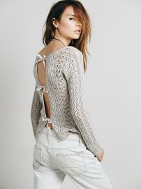 Tight Lace Tie Up Back Pullover at Free People