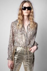 Tilan Peacock Blouse at Zadig & Voltaire