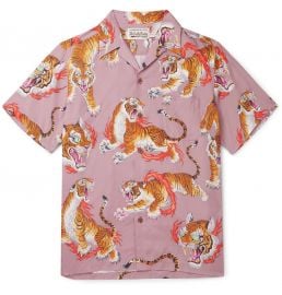 Tim Lehi Camp Collar Printed Woven Shirt by Wacko Maria at Clothbase