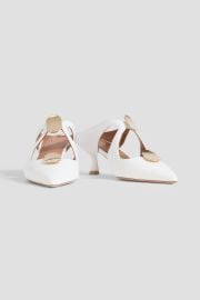 Tina 45 Embellished Leather Mules at The Outnet