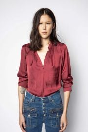 Tink Satin Blouse at Zadig and Voltaire