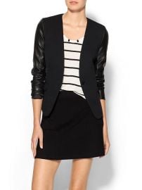 Tinley Road Leather Sleeve Blazer at Piperlime