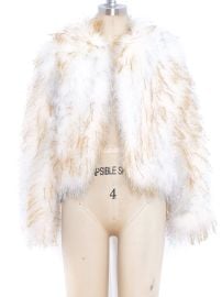 Tinsel Embellished Marabou Jacket at Arcade