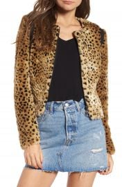 Tinsel Faux Fur Leopard Jacket at Nordstrom